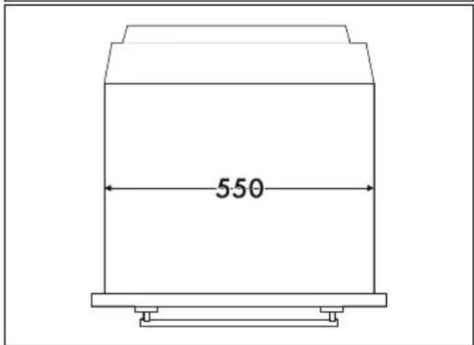 SMEG SF67C1AO - Dimensions hors tout de l'appareil (mm) - 3