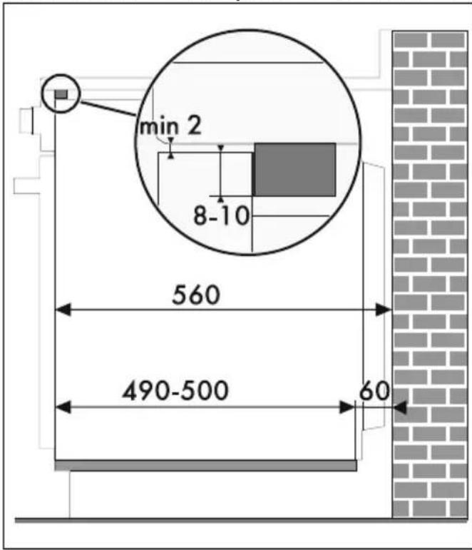 SMEG SF67C1AO - Dimensions hors tout de l'appareil (mm) - 11