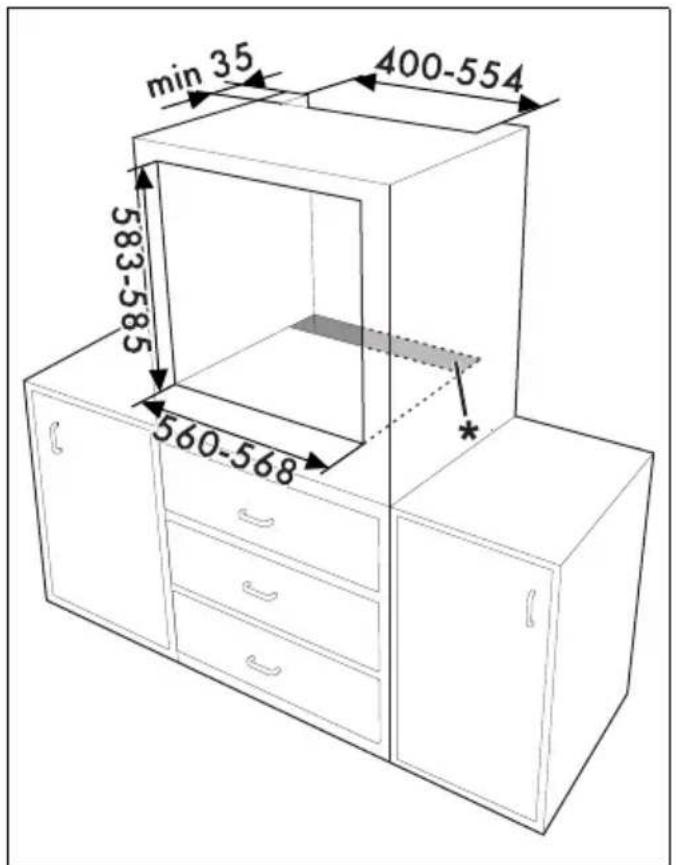 SMEG SF67C1AO - Dimensions hors tout de l'appareil (mm) - 7