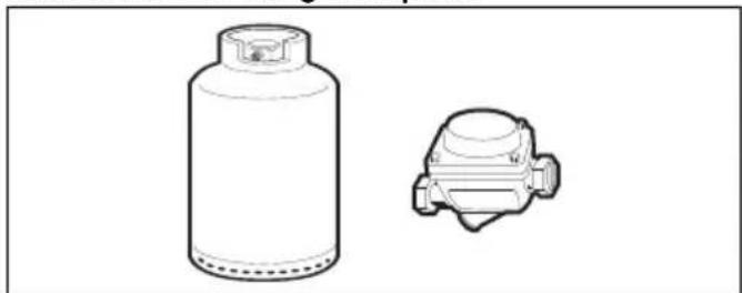 SMEG CO60GMAN2 - Raccordement avec un tuyau flexible en acier à raccord conique - 2