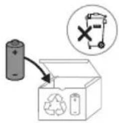 PHILIPS Sonicare 6800 Series HX3792 - aluminiumfolie. Tejpa batteripolerna eller lägg batterierna i en plastpåse innan du kasserar dem. - 2