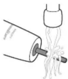 PHILIPS Sonicare 1300 Series HX3642 - Warning: Do not clean product or accessories with sharp objects or in dishwasher, microwave, with chemicals or in boiling hot water - 1