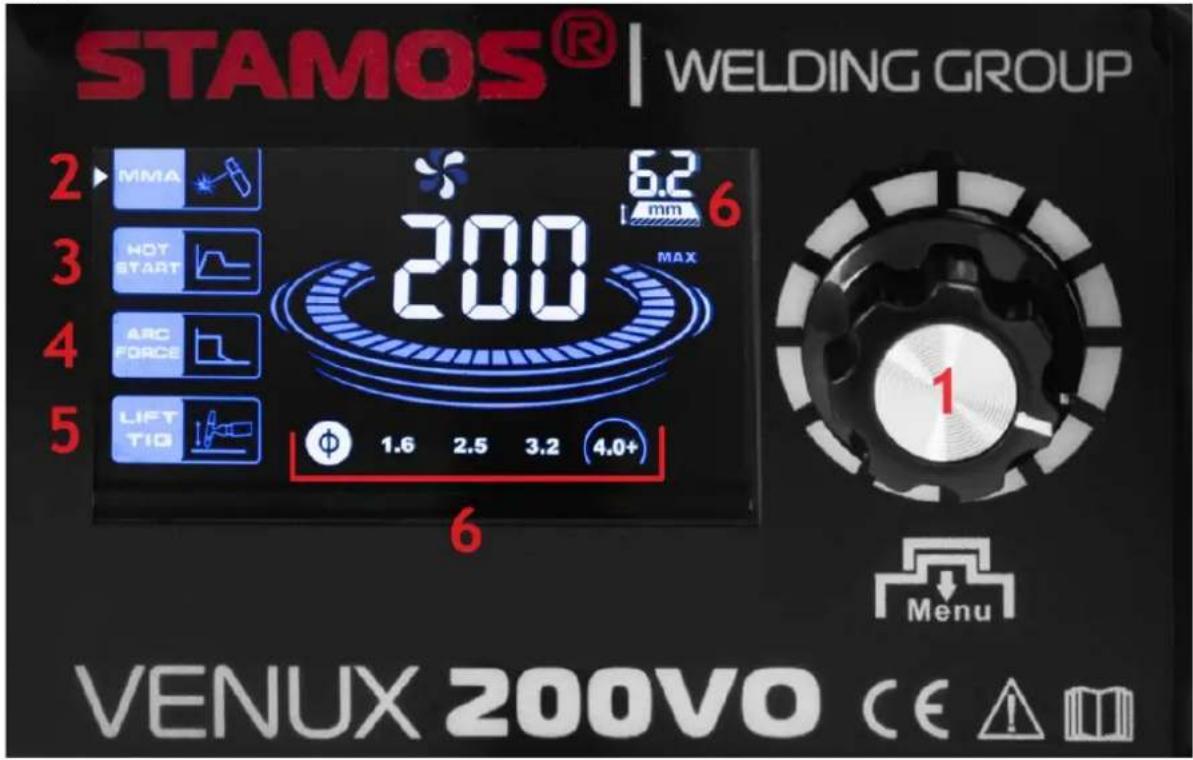 Stamos VENUX 200VO - Styrepanel - 1