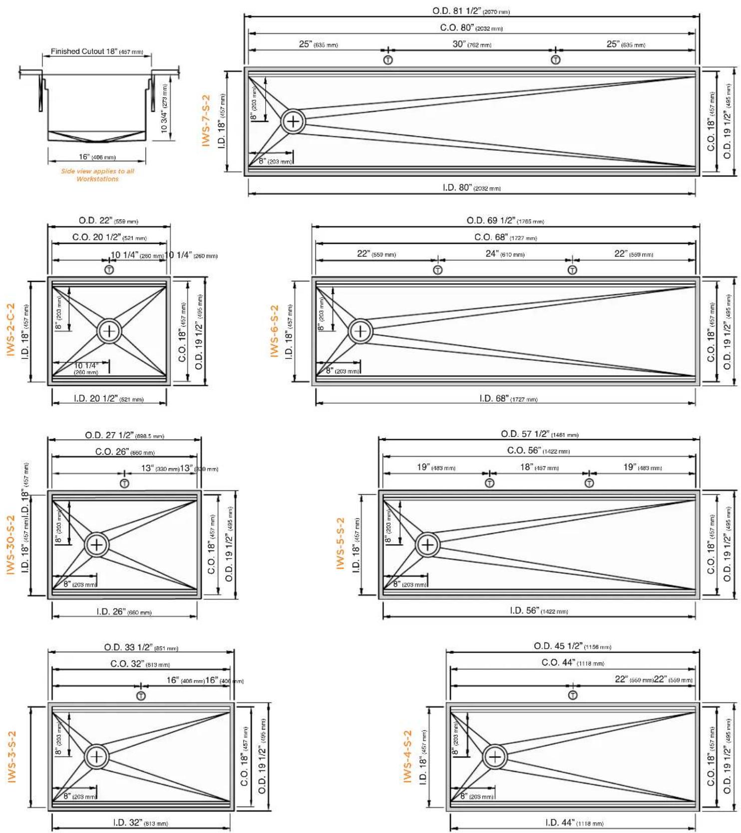 The Galley Ideal Workstation 4S - Left Hand Drain Orientation - 1