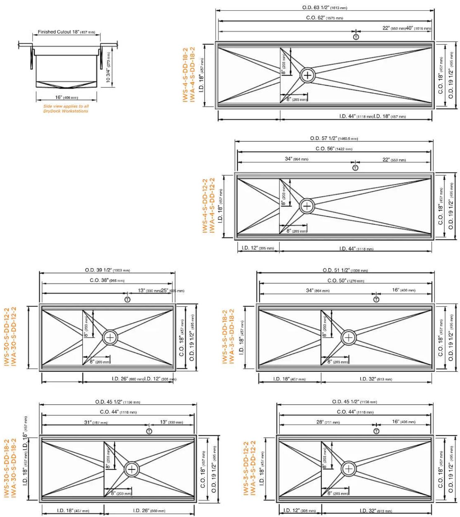 The Galley Ideal Workstation 4S - Workstations ^2 /WashStations ^2 + DryDock. - 1