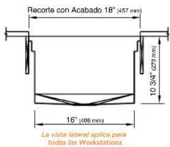 The Galley Ideal Workstation 4S - Con drenaje orientado a la derecha - 1