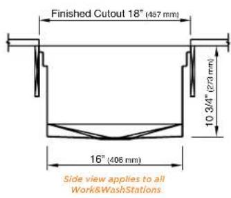 The Galley Ideal Workstation 4S - Right Hand Drain Orientation - 1