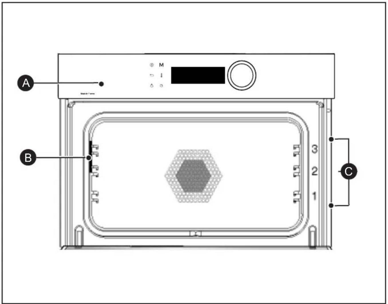 DE DIETRICH DKP4531 - • 3 DESCRIPTION OF THE OVEN - 1
