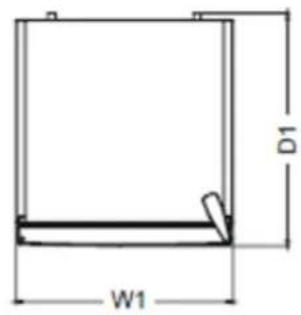 DE DIETRICH DFC6020NA - Space requirements - 2