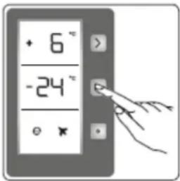 DE DIETRICH DFC6020NA - Freezer temperature settings - 1
