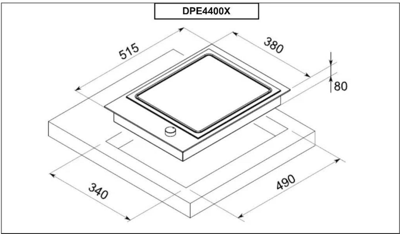 DE DIETRICH DPE4400X - • 1 - 1