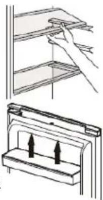 DE DIETRICH DRC1775EN - Positionnement des balconnets de porte - 1