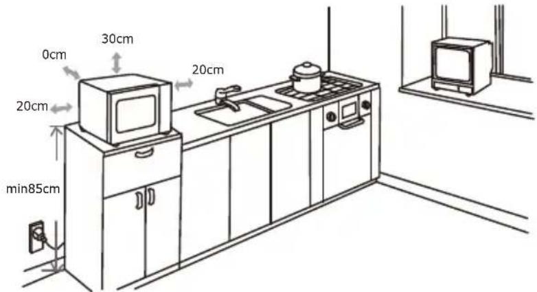 GORENJE MO20E1T4 - MONTIMI I FURRËS ME MIKROVALË - 1