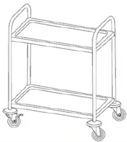 Royal Catering RCSW 2.1H - SERVICE TROLLEY - 16