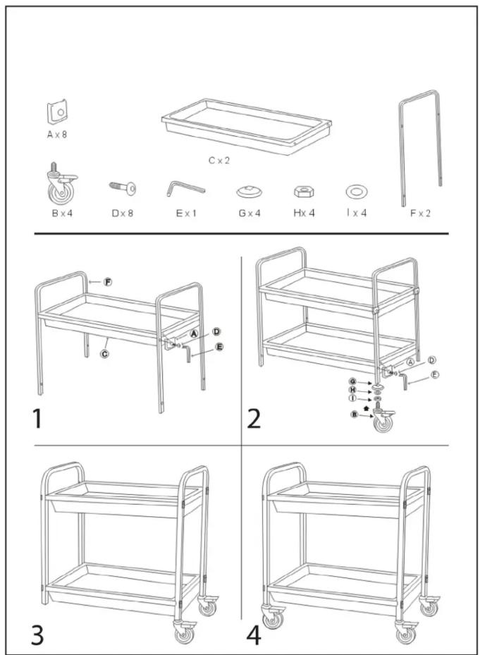 Royal Catering RCGW-2 - DISH TROLLEY - 2