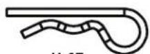 Chapin 8400C - Spreader Hardware [Actual size]   Accesorios para esparcidor [tamaño real]   Quincaillerie de l'épandeur (taille réelle) - 4