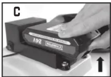 Chapin 97024 - INSTALLING AND REMOVING THE BATTERY PACK FROM THE SPRAYER - 2