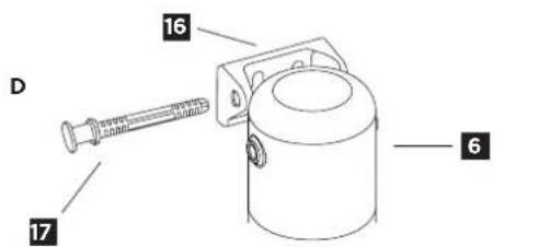 BRITA MyPure SLIM V-MF - Schnitt 3 (optional): Platzsparende Wandhalterung für die Kartuschenmontage unter der Spüle - 2
