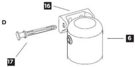 BRITA MyPure SLIM V-MF - Étape 3 (facultative): Installation de la fixation murale pour la cartouche filtrante sous l'évier - 2