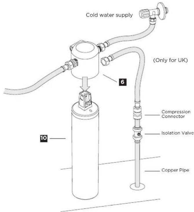 BRITA MyPure SLIM V-MF - Replacing the filter cartridge - 1
