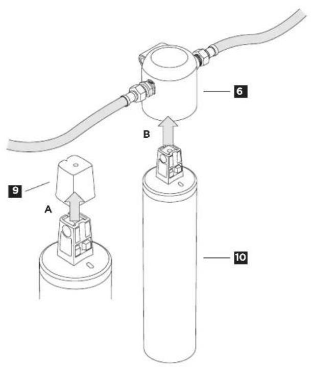 BRITA MyPure SLIM V-MF - Paso 2: Insertar el cartucho filtrante - 1