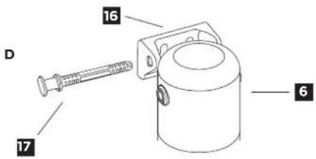 BRITA MyPure SLIM V-MF - Paso 3 (optional): Montaje mural que ocupa poco espacio para instalar el cartucho debajo del fregadero - 2