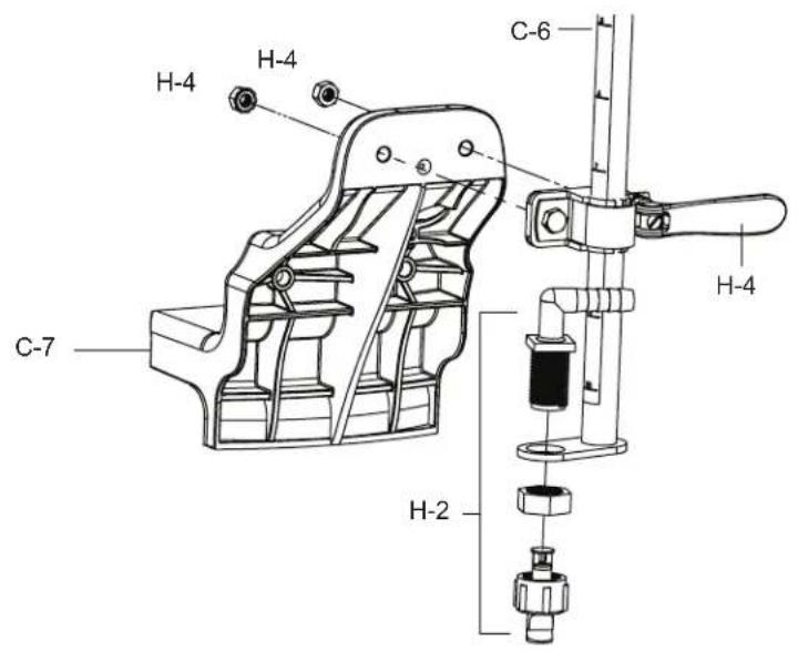 Chapin 97902 - ASSEMBLE ADJUSTABLE NOZZLE BRACKET - 1