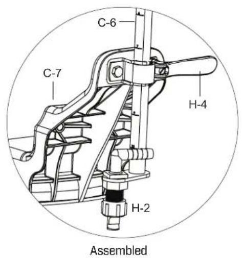 Chapin 97902 - ENSAMBLE EL SOPORTE DE LA BOQUILLA AJUSTABLE - 2