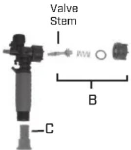 Chapin 61800 - DISASSEMBLING AND REPAIRING THE SHUT OFF VALVE - 3
