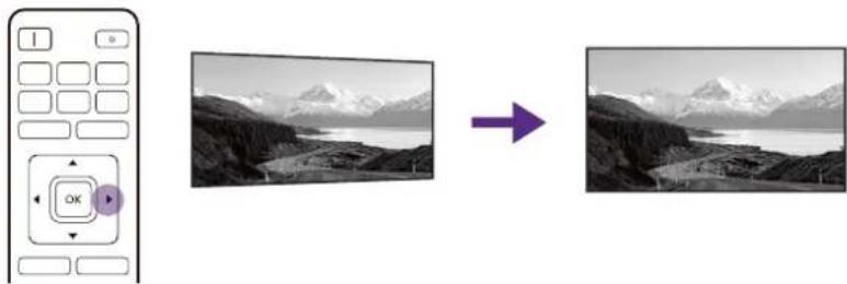 BENQ W5850 - Correction trapézoïdale - 4