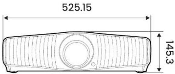 BENQ W5850 - Dimensions - 2
