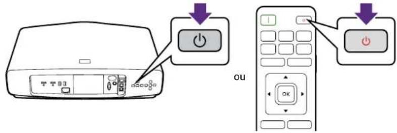 BENQ W5850 - Arrêt du projecteur - 1