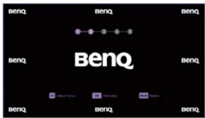 BENQ W5850 - Mise en marche du projecteur - 4