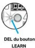 CHAMBERLAIN CH348C - Programmer le clavier à l'ouvre-porte de garage avec bouton LEARN blanc en utilisant le bouton LEARN (Apprendre) - 5