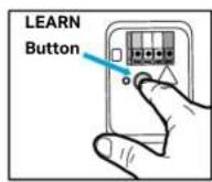 CHAMBERLAIN CH348C - Press and immediately release the LEARN button. - 2