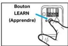CHAMBERLAIN CH348C - Programmer le clavier à l'ouvre-porte de garage avec bouton LEARN blanc en utilisant le bouton LEARN (Apprendre) - 4