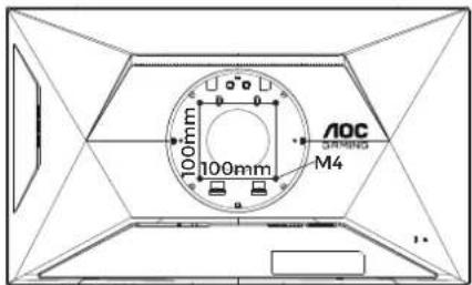 AOC U27G4R - Montage mural - 2
