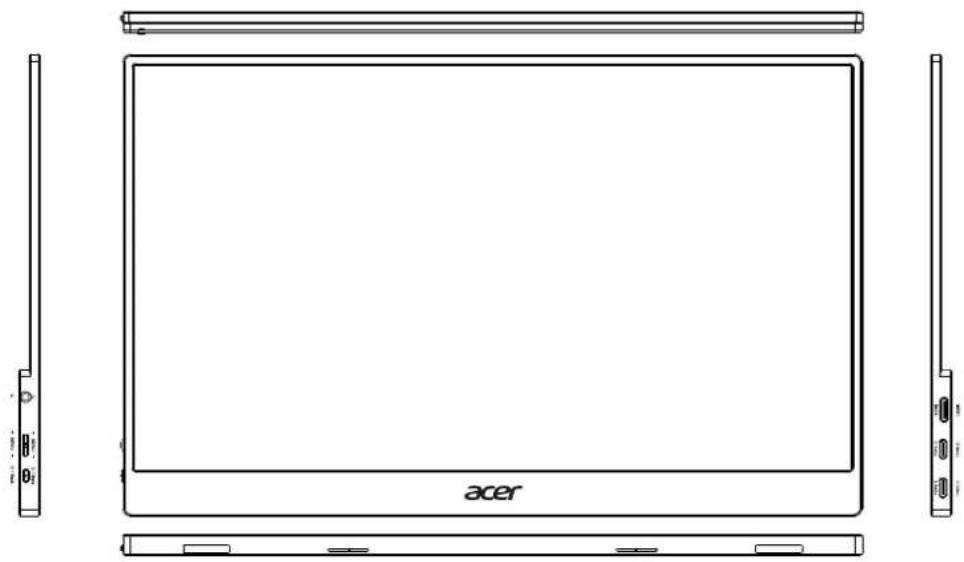 ACER PM161QB - Instructions pour le fonctionnement de l'interface LCD - 1