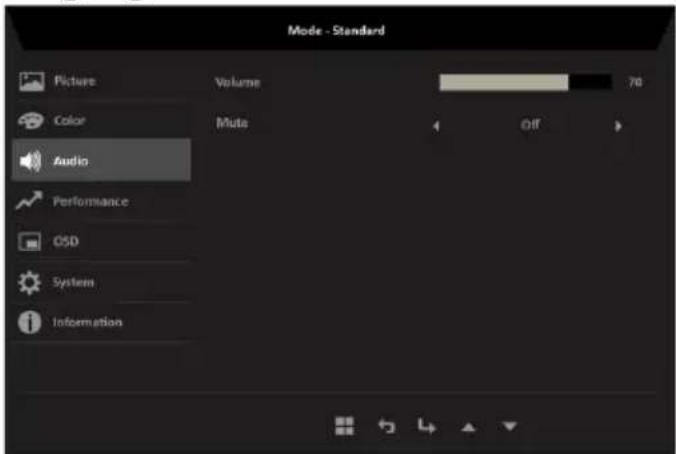 ACER SA270G0 - Réglage de l'audio - 1