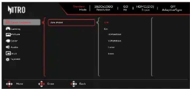 ACER KG241YG - Game Assistant (Assistant de jeu) - 1