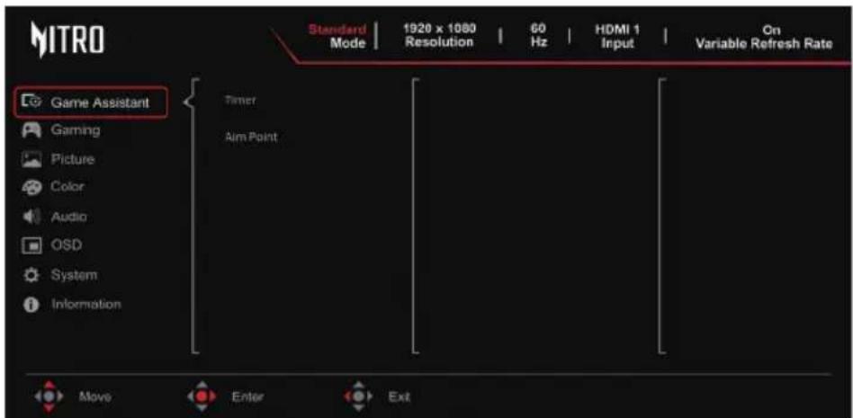 ACER KG251QP3 - 主選單 - 1