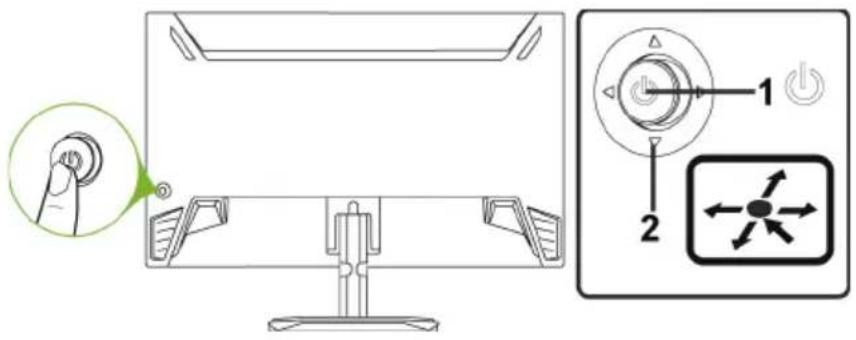 ACER KG251QP3 - 使用控制 - 1