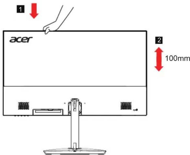 ACER SH242YG0 - - Réglage de la hauteur - 1