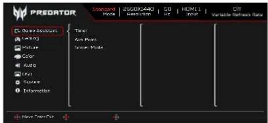 ACER X32V2 - Game Assistant (Assistant de jeu) - 1
