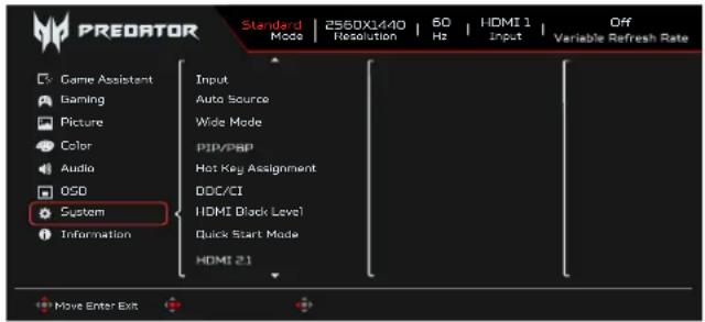 ACER X27UX2 - System (Système) - 1