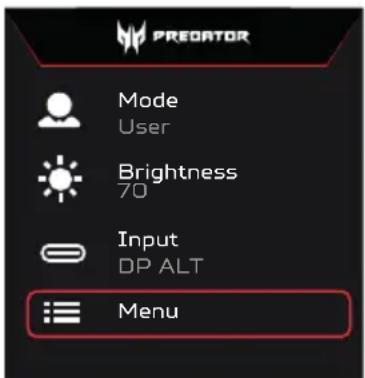 ACER X27UF - Page principale - 1
