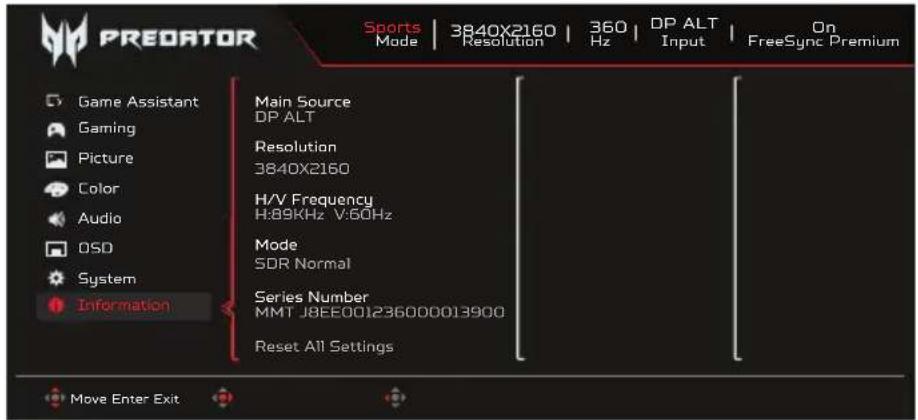 ACER X27UF - Information - 1