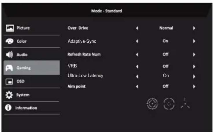 ACER XZ270US3 - Remarque : - 5