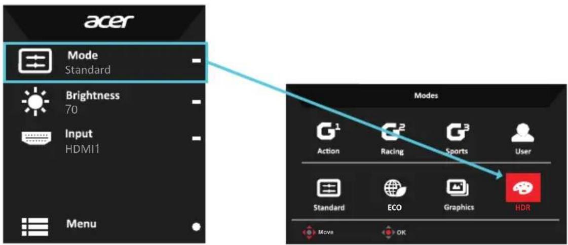 ACER VG270UX - HDR 功能 - 1