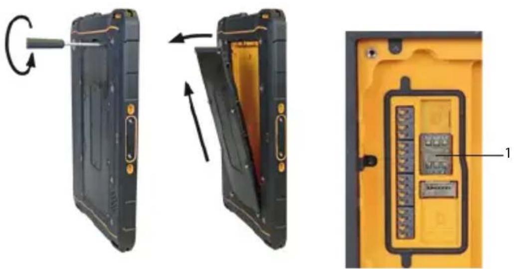 i.safe Mobile IS940.RG - >SIMカードの挿入/取り出し - 1